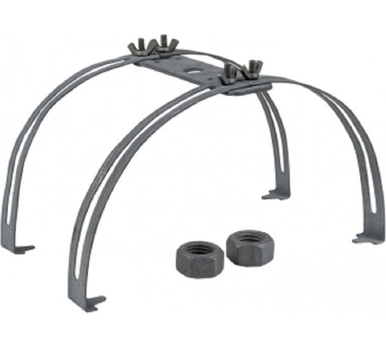 Держатель молниеприемника Protectpro ф 16 мм Н= 1-2 метра на круглый конек сдвоенный 2006 1