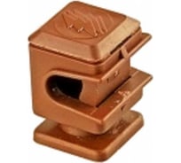 Держатель молниепроводника 6-8мм Protectpro H=16мм, пласт. (корич) (ТП) 4003CZ