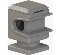 Держатель молниепроводника Protectpro, 6-8мм H=16мм, пластик (серый) (ТП) 4004CZ