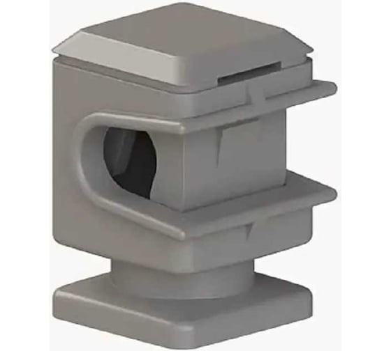 Держатель молниепроводника Protectpro, 6-8мм H=16мм, пластик (серый) (ТП) 4004CZ 1