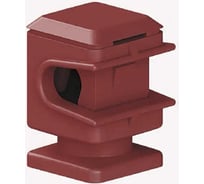 Держатель молниепроводника Protectpro, 6-8мм H=16мм, пластик (терракот) (ТП) 4113CZ