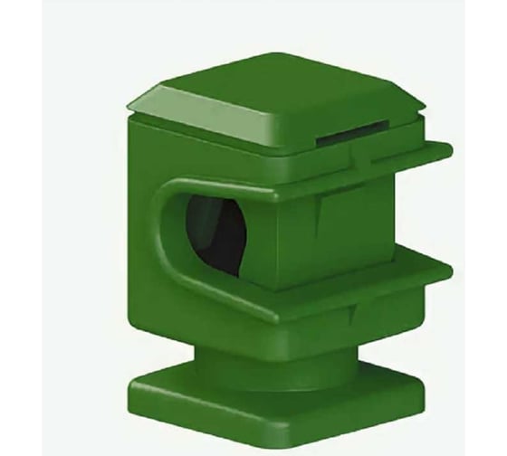 Держатель молниепроводника Protectpro, 6-8мм H=16мм, пластик (зеленый) (ТП) 4111CZ 1