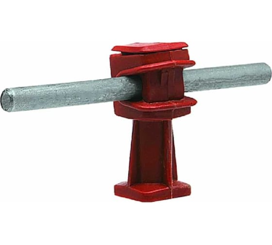 Держатель молниепроводника Protectpro, 6-8мм H=36мм, пластик (красный) (ТП) 4212CZ 1