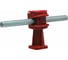 Держатель молниепроводника Protectpro, 6-8мм H=36мм, пластик (красный) (ТП) 4212CZ 1