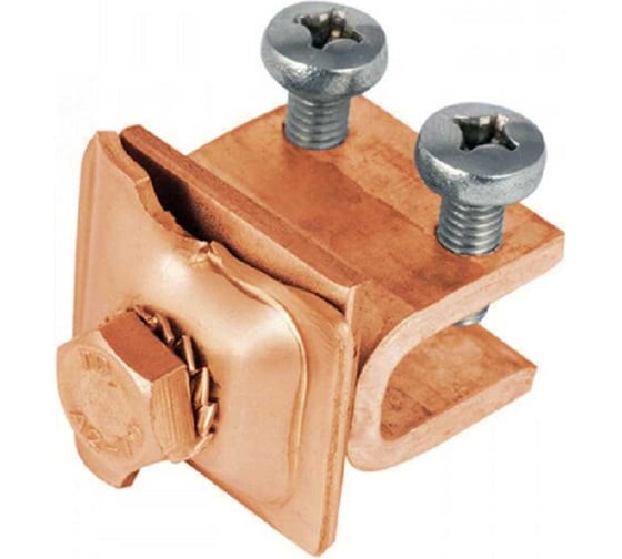 Фальцевый держатель молнипроводника Protectpro медь 4036Cu 1