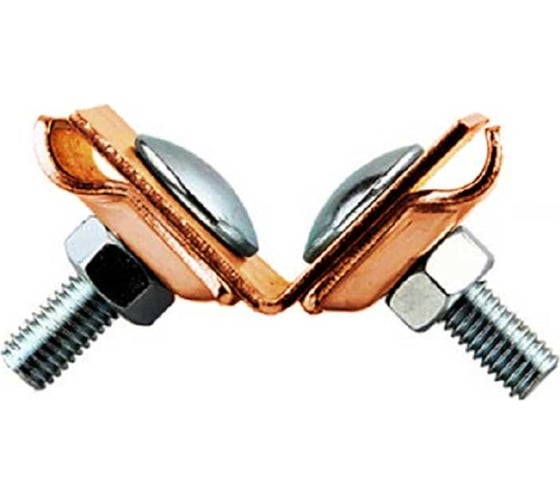 Фальцевый держатель молнипроводника Protectpro медь 4027Сu 1