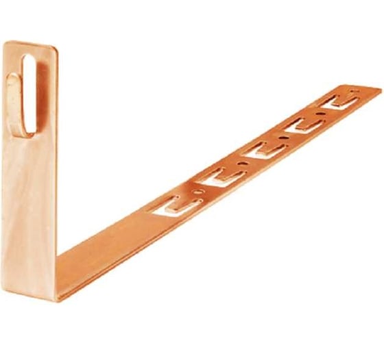 Держатель молниепроводника на черепице Protectpro 8-10мм, с крючком L=330 мм, медь 4024CU 1