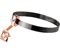 Универсальный держатель молниепроводника на трубе ф0-200 мм Protectpro нерж полоса, держатель медь 4033Cu