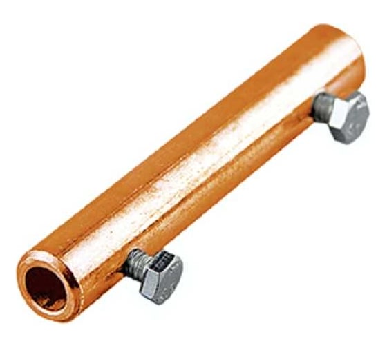 Соединительный продольный зажим Protectpro для круга 8-10мм, медь 6005CU 1