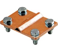 Соединительный зажим Protectpro полоса-круг (3 пластины 70x70 мм), медь 6006CU