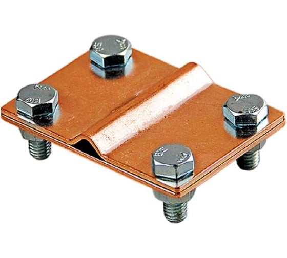 Соединительный зажим Protectpro полоса-круг (3 пластины 70x70 мм), медь 6006CU 1