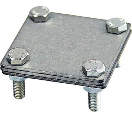Соединительный зажим Protectpro полоса/полоса (3 пластины 80x80 мм) нерж. 6008Inox