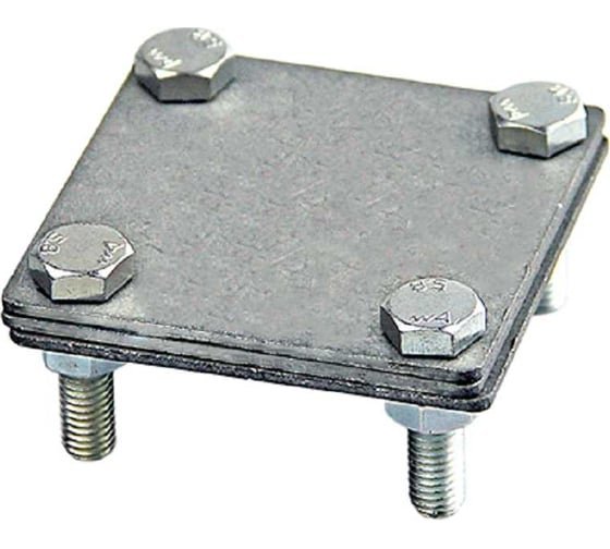 Соединительный зажим Protectpro полоса/полоса (3 пластины 80x80 мм) нерж. 6008Inox 1