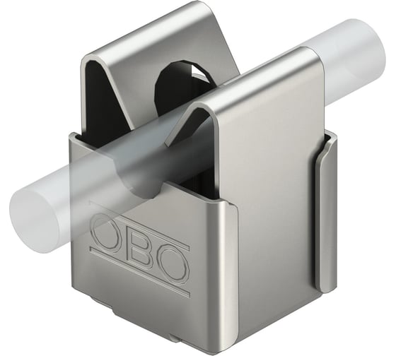 Держатель проволоки OBO Bettermann D 8 мм, безболтовой, отверстие с резьбой, сталь нержавеющая 5207347