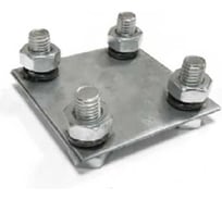 Зажим соединительный Protectpro полоса/полоса(2 пластины) оцинк 6007