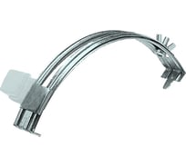 Держатель проводника круглого EZETEK 6-8 мм для конька прозрачный, оцинкованный, упаковка 5шт 90036/5