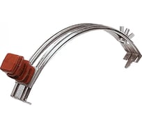 Держатель проводника круглого EZETEK 6-8 мм для конька коричневый, оцинкованный, упаковка 5шт 91031/5