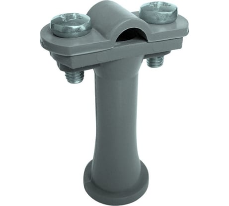 Держатель проводника круглого EZETEK 6-10 мм серый, высота 59 мм, пластик, упаковка 5шт 91104/5