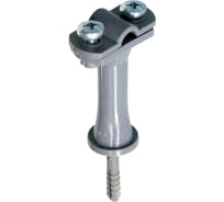 Держатель проводника круглого EZETEK 6-10 мм серый, высота 59 мм, пластик с дюбелем 40 мм. упаковка 5шт 70678/5