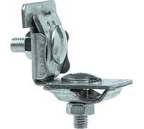 Держатель проводника круглого EZETEK 6-10 мм для фальца 0.7-8 мм, оцинкованный, упаковка 5шт 91091/5