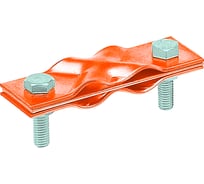 Зажим заземления EZETEK полоса/пруток - полоса/пруток диагональный, латунь 90531-2