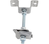 Соединительный опорный держатель-зажим EZETEK круглого проводника 8-10мм оцинковка 91073