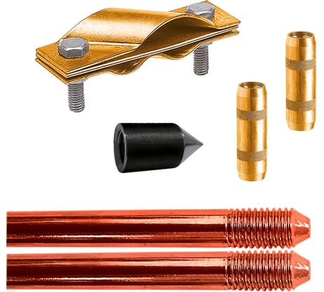 Электрод заземления EZETEK EZ — 3 3метра, 16мм, 2х1500мм 60212