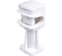 Держатель круглого проводника EZETEK 6-8мм белый, высота 36мм, пластик 91008