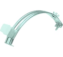 Держатель круглого проводника EZETEK 6-8мм для конька прозрачный, оцинковка 90036