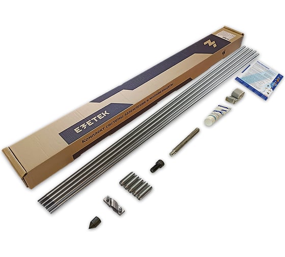 Комплект заземления EZETEK CN – 7,5 7,5 метров, 16мм, 5х1500мм с насадкой SDS-max 60256