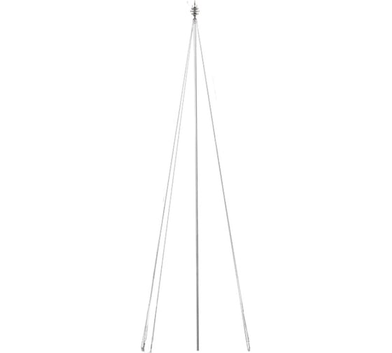 Молниеприемная мачта EKF L=6м, D=40мм с оттяжками St PROxima lp-6000-40-St