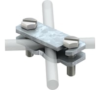 Соединитель арматуры OBO Bettermann D 6-22 мм и полосы до 50x4 мм, диагональный, сталь горячеоцинкованная 5313015