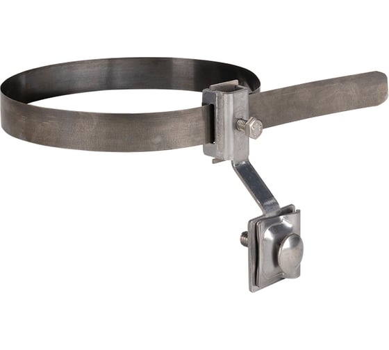 Универсальный держатель для труб EKF, D=(0-160)мм, NI и полоса нержавеющая cталь, PROxima lp-d3001-ni 1