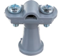 Держатель круглого проводника EZETEK 6-10мм серый, высота 38мм, пластик 91102