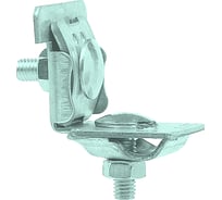 Держатель круглого проводника EZETEK 6-10мм для фальца 0.7-8мм, оцинковка 91091