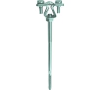 Держатель круглого проводника EZETEK 8-10мм для деревянного фасада, оцинковка 90023