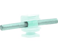 Держатель круглого проводника EZETEK 6-8мм прозрачный, высота 16мм, пластик 91005