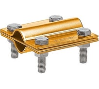 Зажим заземления EZETEK стержень - стержень крестообразный, латунь 90530-1