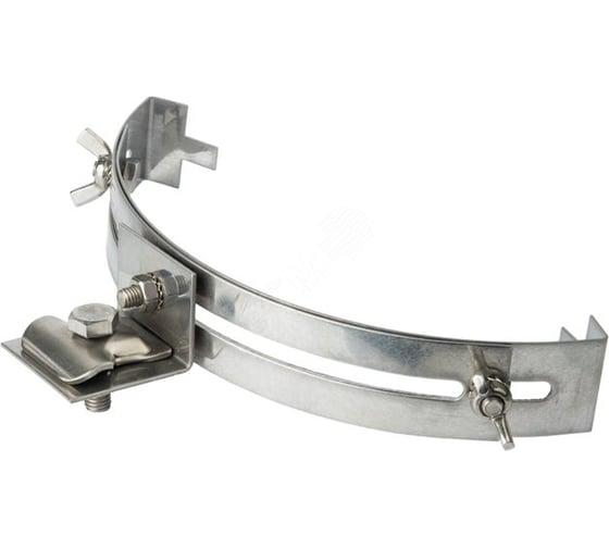 Держатель прута на круглом коньке EKF 8 мм, с опорой, нержавейка ho-st-r-8-ridge 1