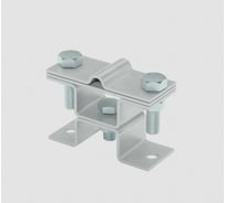 Универсальный держатель на мостовой опоре двойной для прутка D5-8 мм и полосы до 40 мм с 2 пластинами Система КМ AURAFORT ZN MA0539 XUDMO2-D5-8-B40 ZN