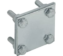 Зажим крестообразный с разделителем полоса-полоса IEK 40мм оцинкованная сталь HDZ ZCC68-14-1-40