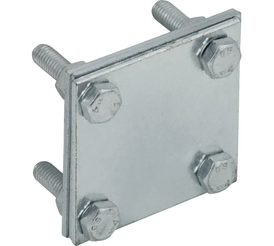 Зажим крестообразный с разделителем полоса-полоса IEK 40мм оцинкованная сталь HDZ ZCC68-14-1-40 1