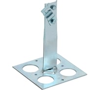 Держатель проводника круглого IEK 6-10мм, винтовой для плоской кровли, h=90мм, оцинкованная сталь, HDZ ZDP85-14-1-16-90