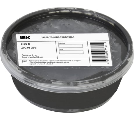 Паста токопроводящая IEK 0,25л ZPC10-250