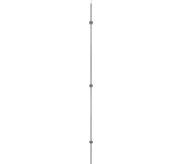 Молниеприёмная мачта DKC для установки в грунт, 7 метров 1 УП NL7407
