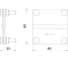 Соединитель пруток полоса DKC 80x80 мм, медь, 1 шт. NG3101CU 5