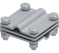 Соединитель OSTEC 65x65 пруток-пруток с разделительной пластиной, гор. цинк МС-014-ГЦ