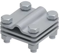 Соединитель OSTEC 55x55 пруток-полоса с разделительной пластиной, гор. цинк МС-017-ГЦ