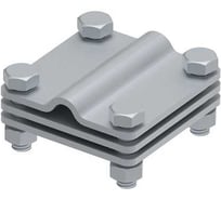 Соединитель OSTEC 65x65 пруток-полоса с разделительной пластиной, гор. цинк МС-018-ГЦ