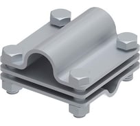 Соединитель крестообразный OSTEC 65x65 стержень/пруток/полоса 4 болта D-20, гор. цинк МС-113-ГЦ